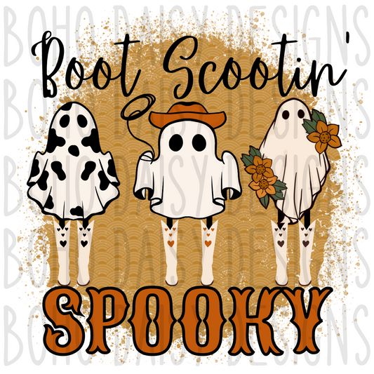 Boot Scootin Spooky PNG