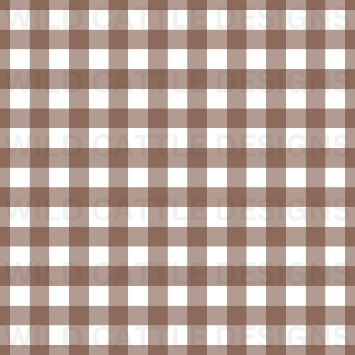 Muted Brown Plaid Seamless