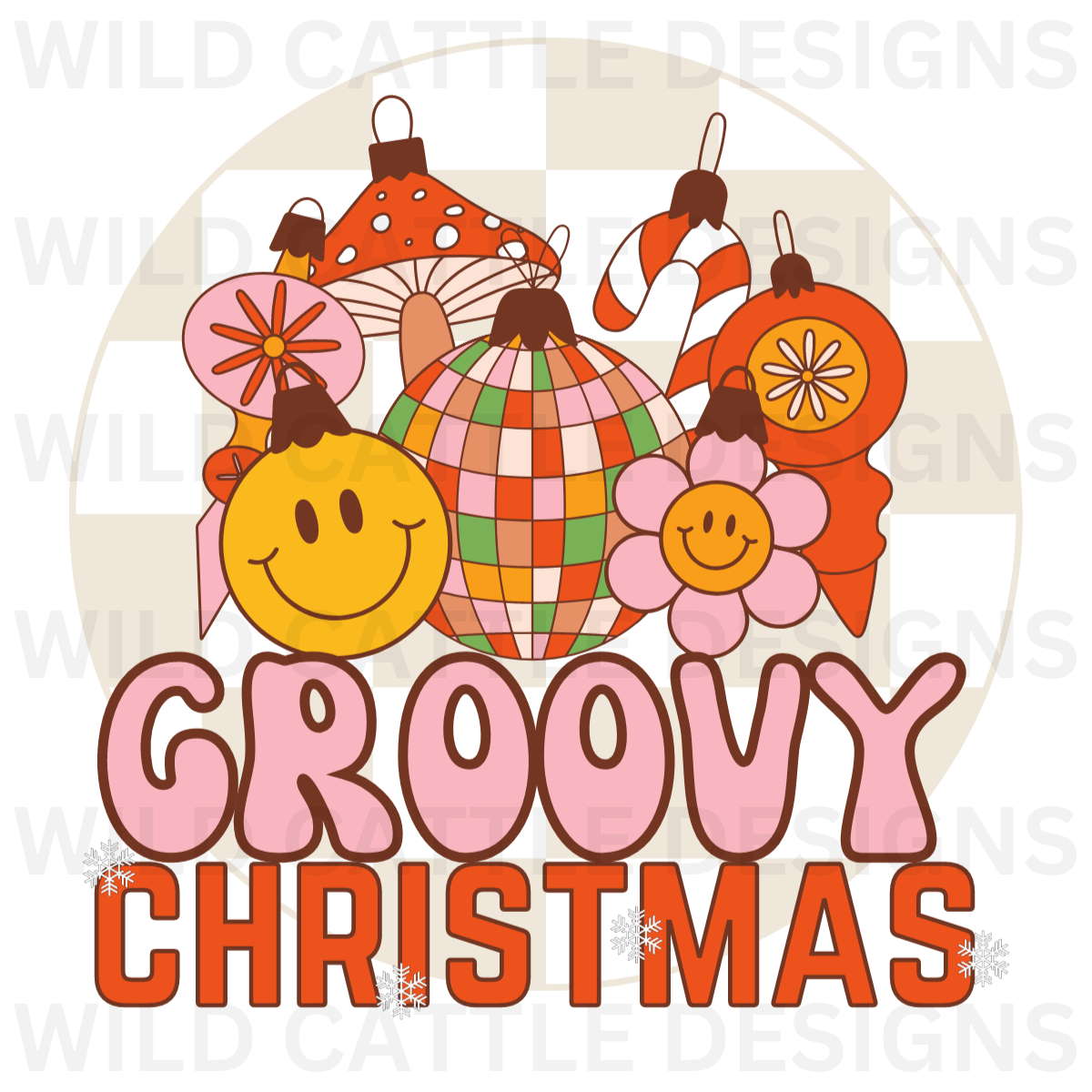 Groovy Girl Christmas PNG