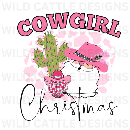 Cowgirl Christmas PNG