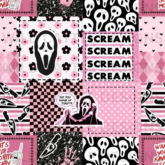 Ghost Face Pink Patchwork