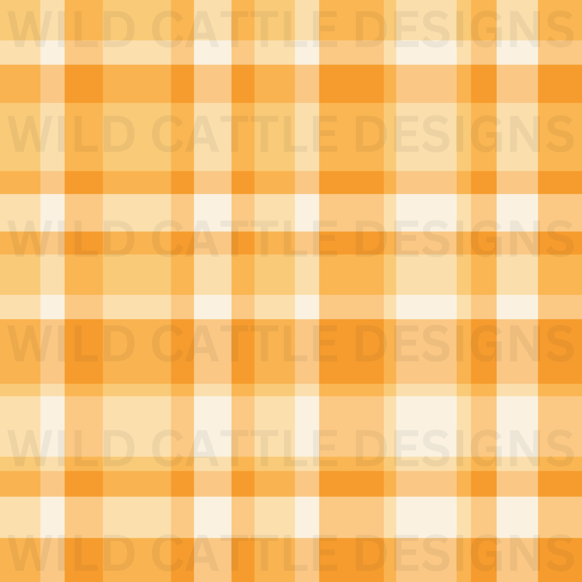 Orange Plaid Seamless