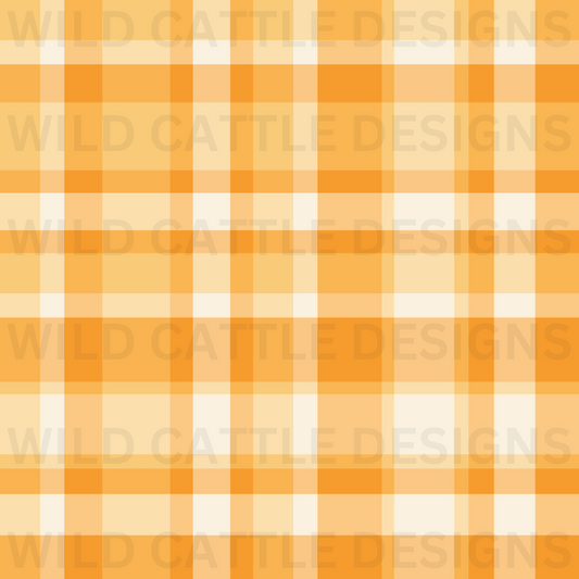 Orange Plaid Seamless