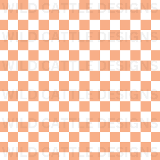 Dreamsicle Checker Seamless