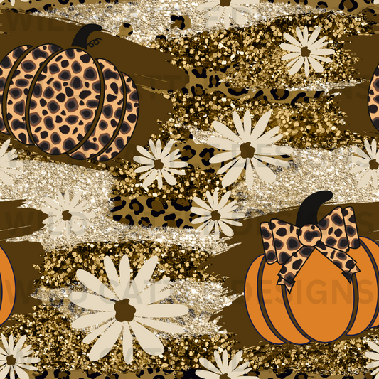 Cheetah Pumpkins Seamless