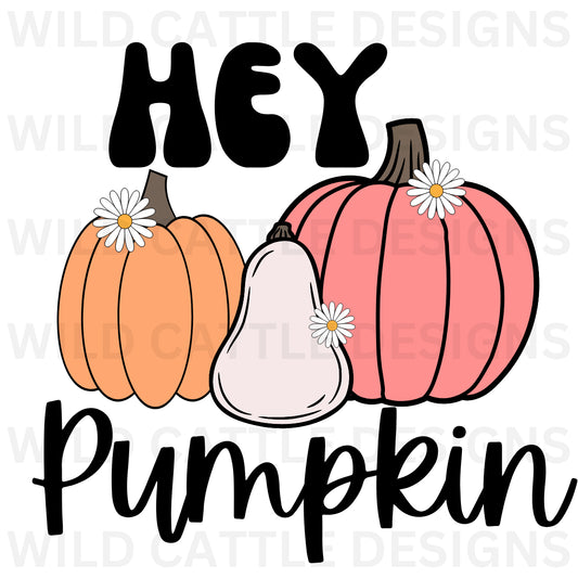 Pink Hey Pumpkin PNG