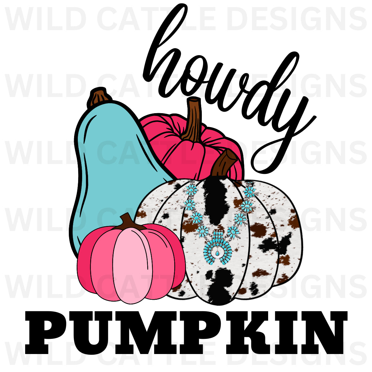 Pink Howdy Pumpkin PNG