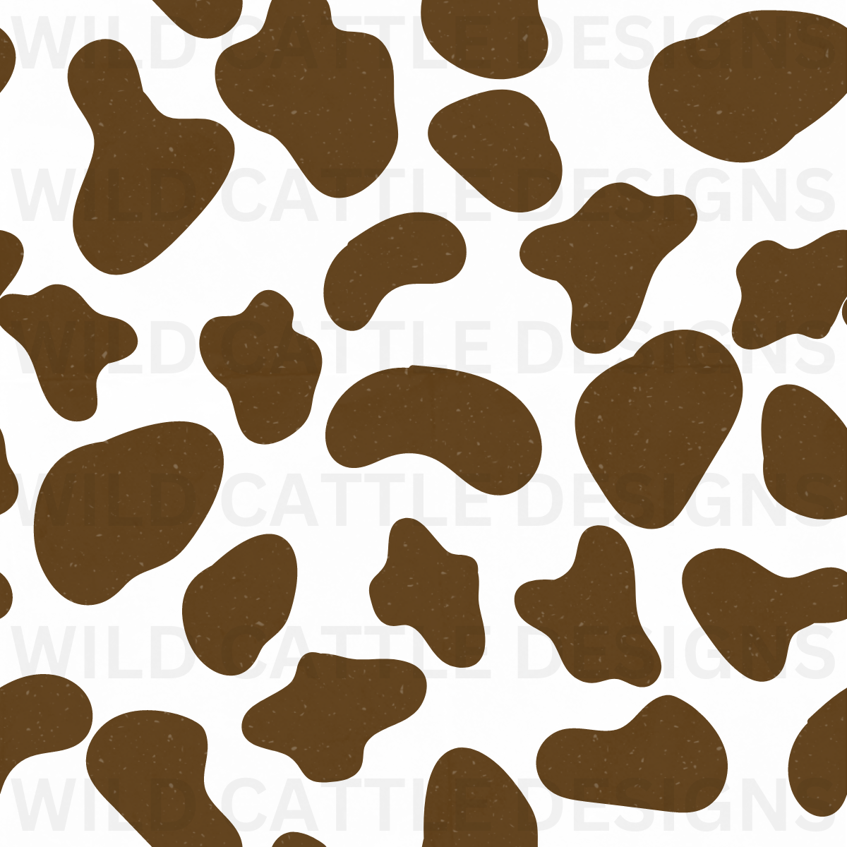 Brown Cow Print Seamless