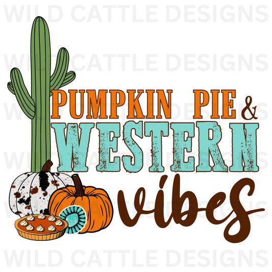 Pumpkin Pie & Western Vibes PNG