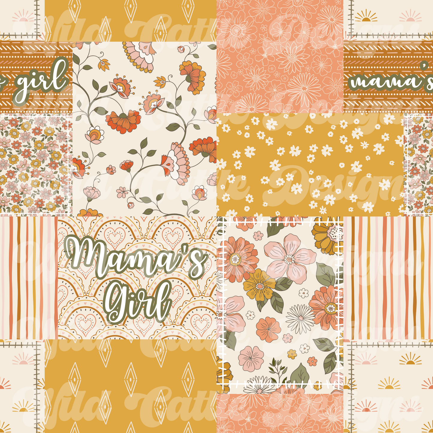 Boho Mamas Girl Patchwork