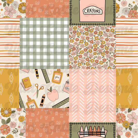 Boho Peachy BTS Patchwork