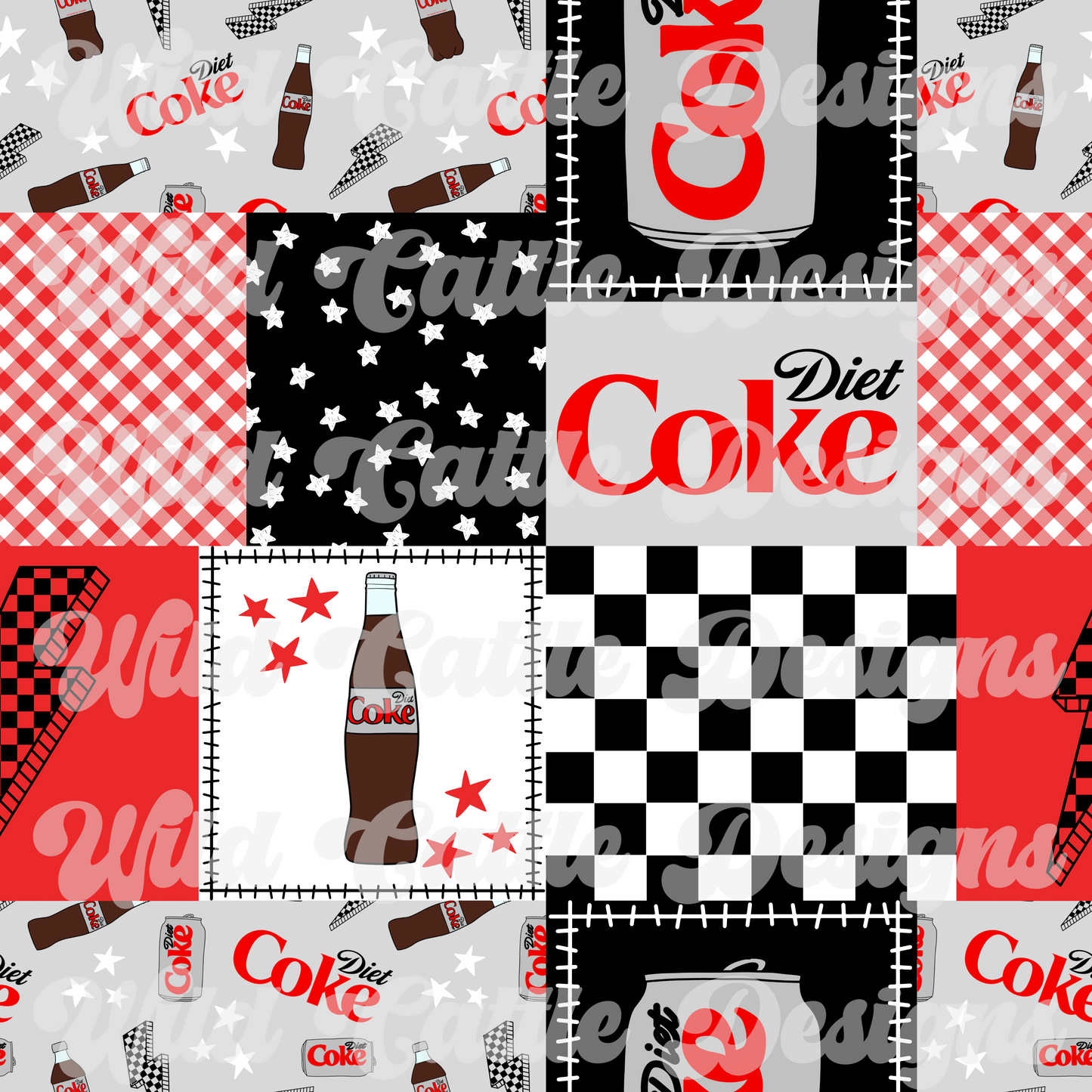 Boy Diet Cola Patchwork