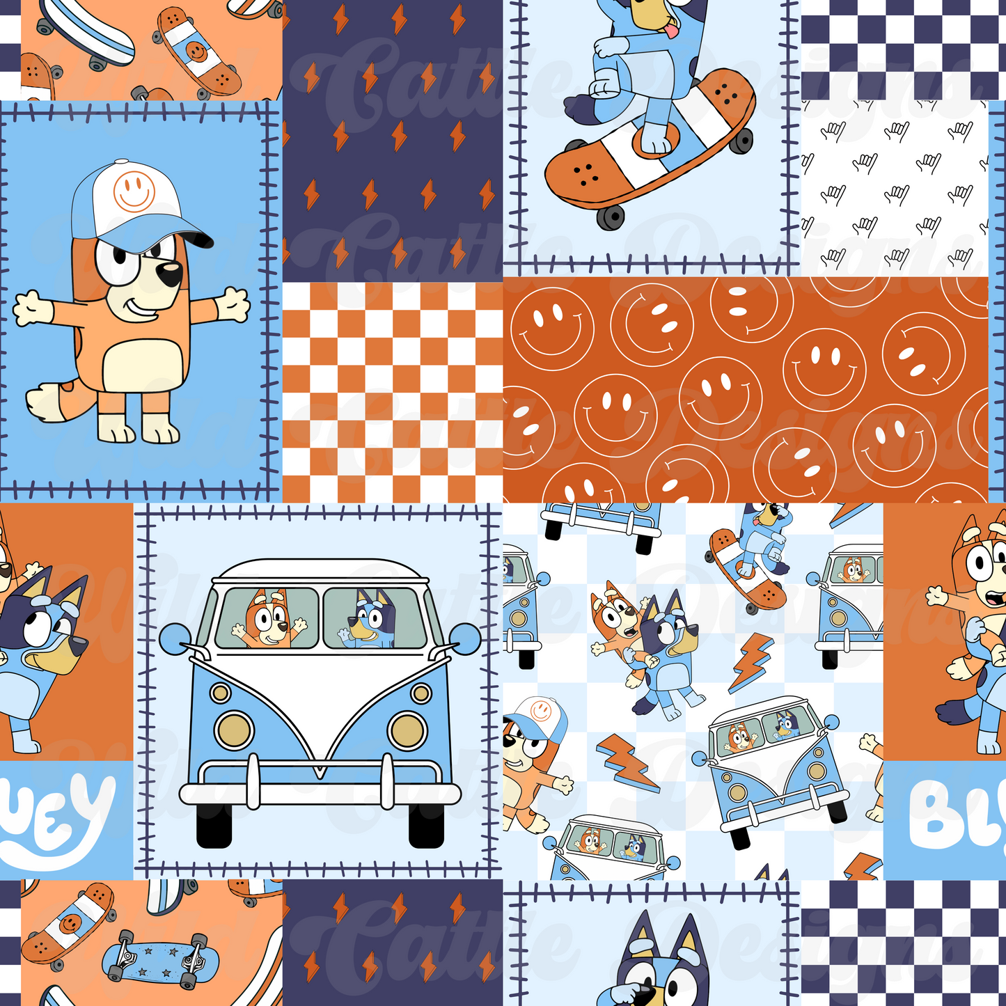 Boy Dog Patchwork