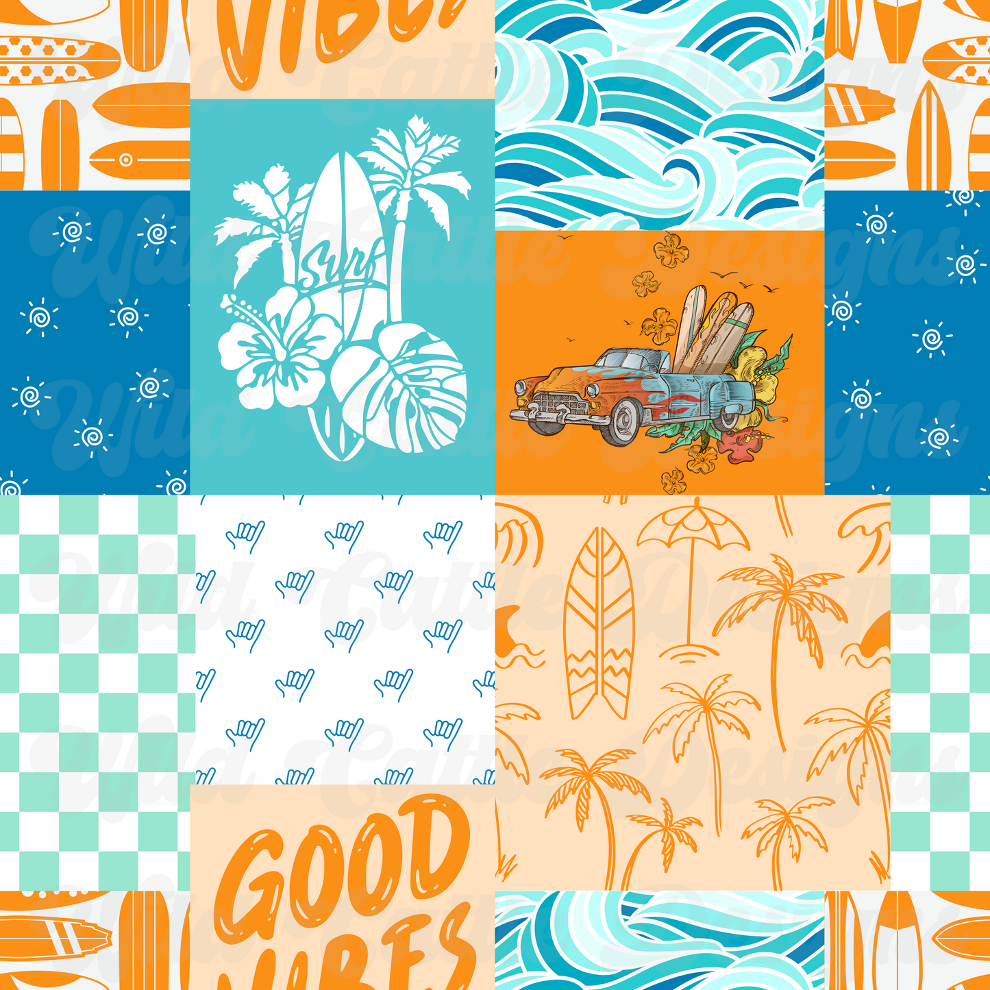 Boy Good Vibes Patchwork