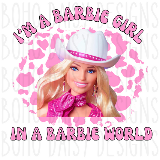 Western Cowgirl Doll PNG