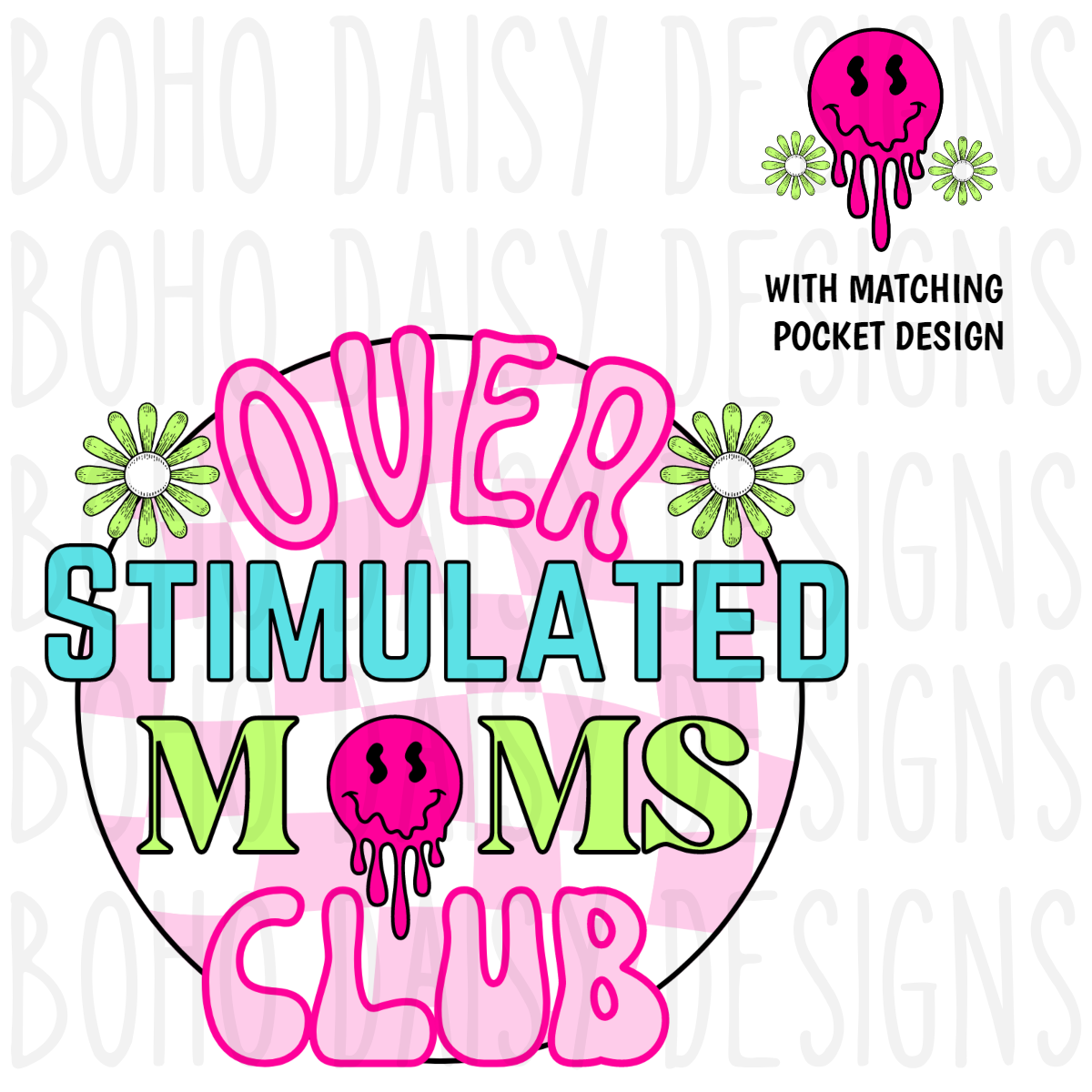 Over Stimulated Moms Club PNG Bundle