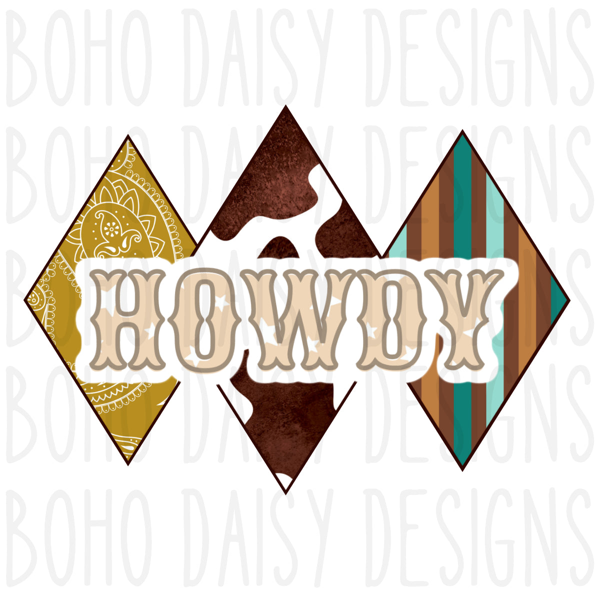 Rustic Howdy PNG