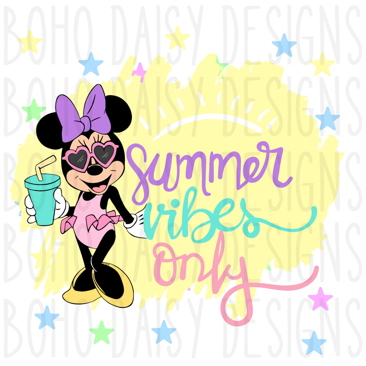 Summer Vibes Mouse PNG