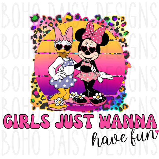 Girly Fun Mouse PNG