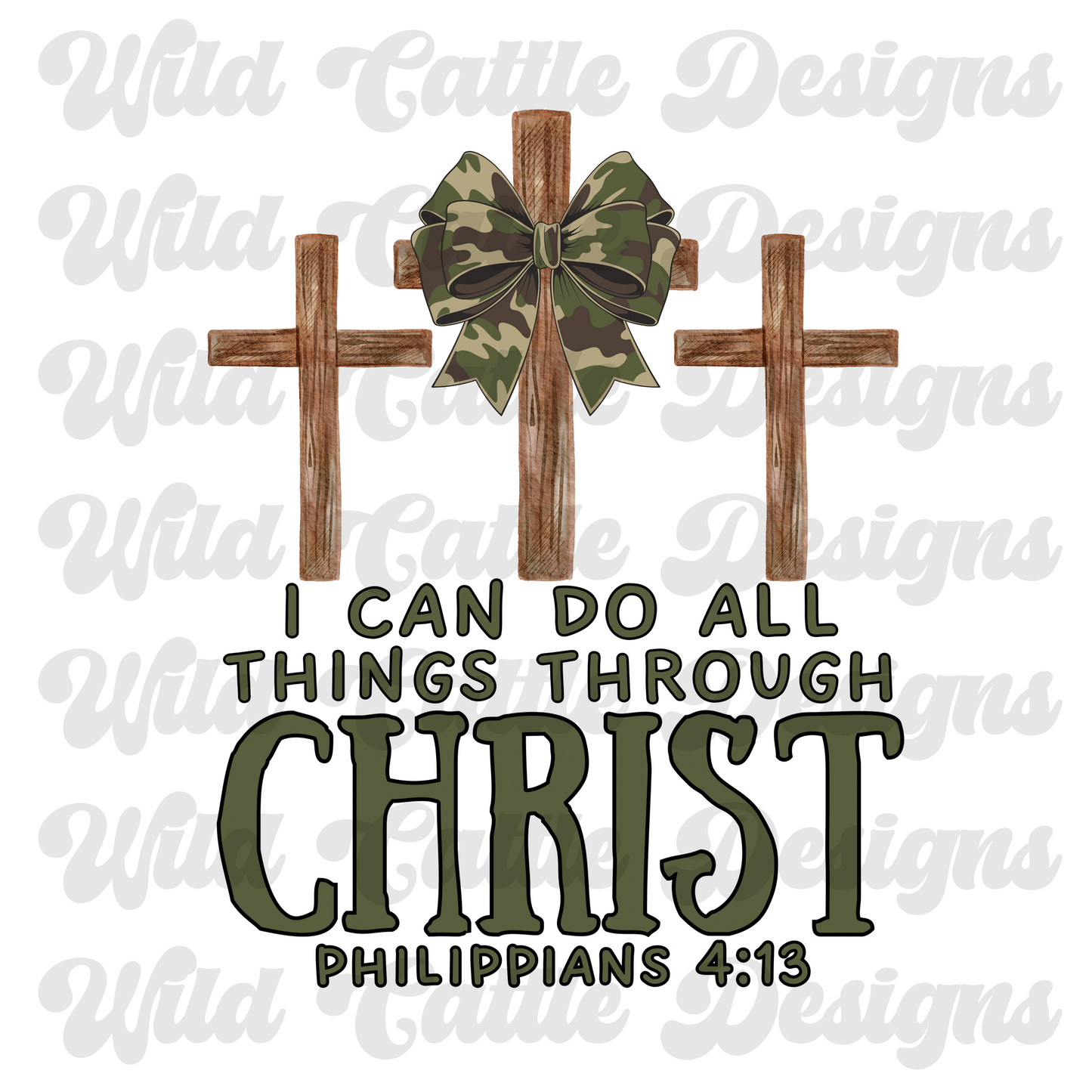 Camo through Christ png