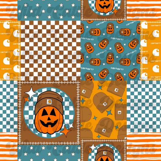 cool pumpkin patchwork