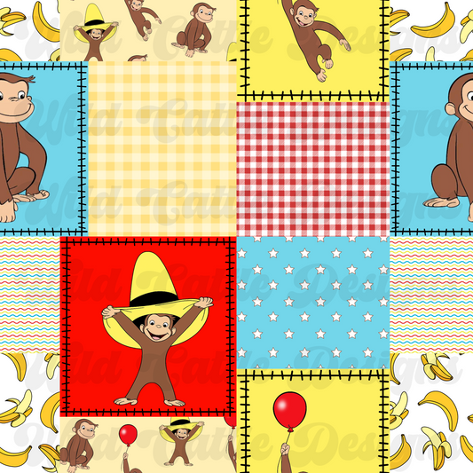 Curious monkey patchwork