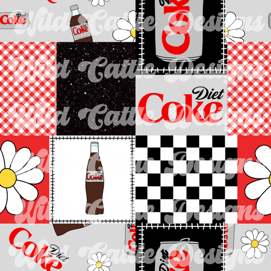 Diet Cola Girl Patchwork