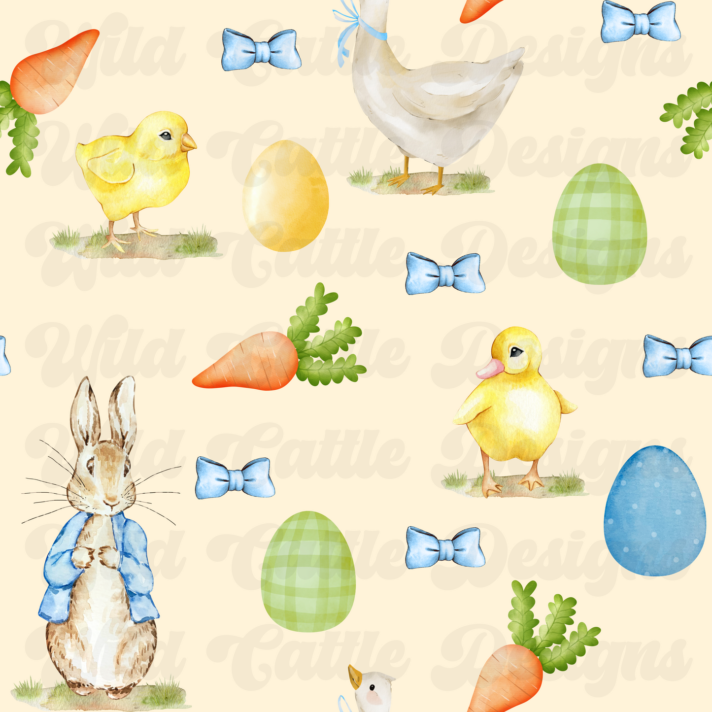 Easter rabbit seamless