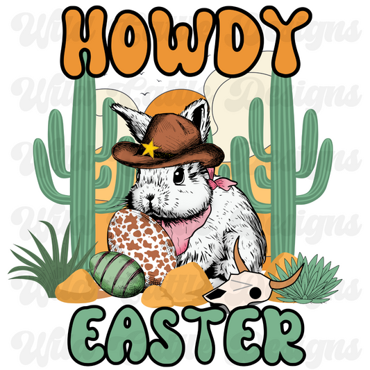 Green Howdy Easter PNG