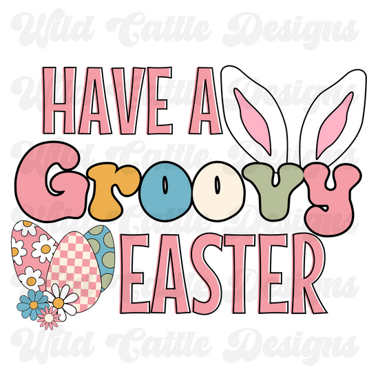 Groovy Easter PNG