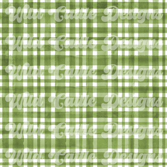 Green Plaid Seamless