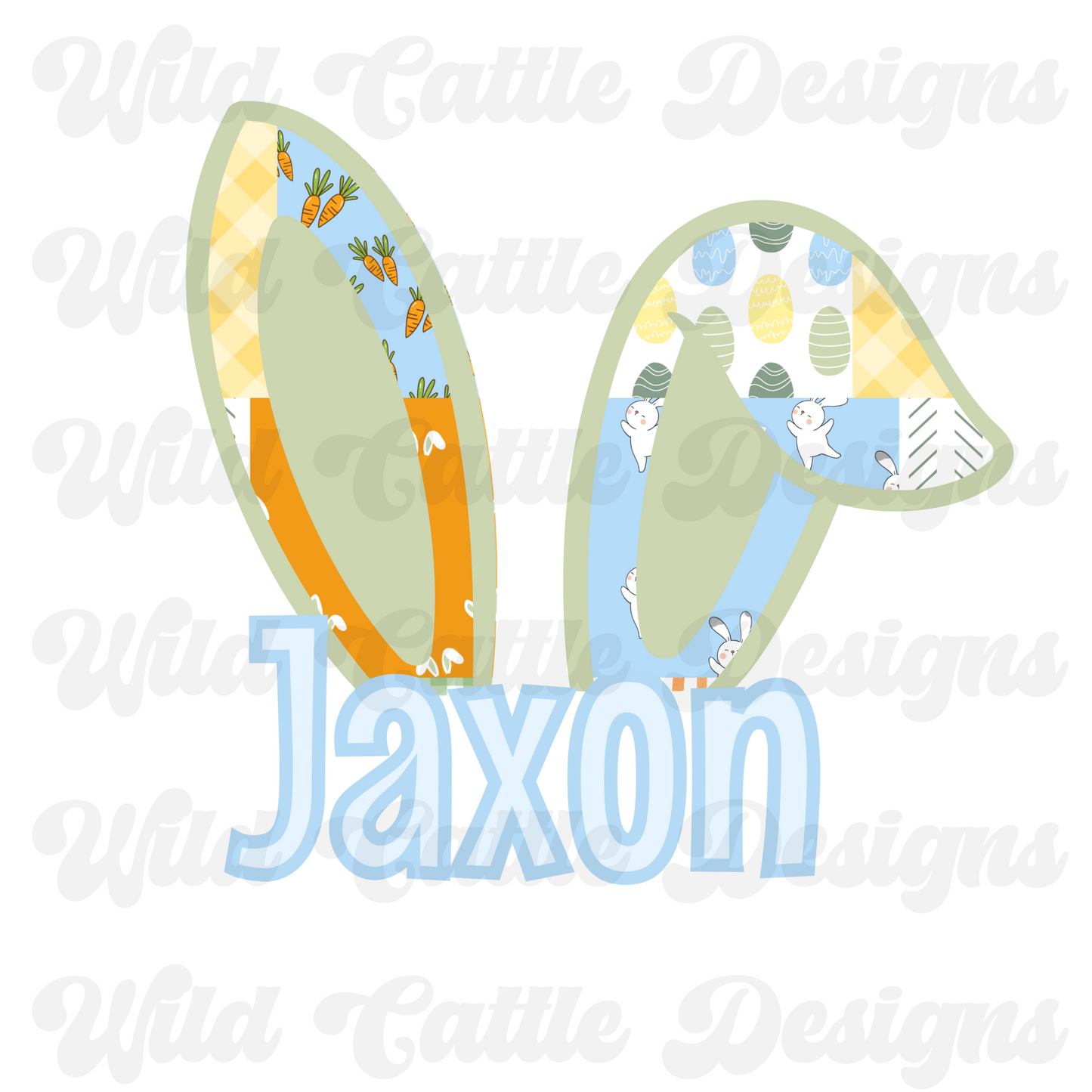 Hoppy Easter CUSTOM NAME PNG