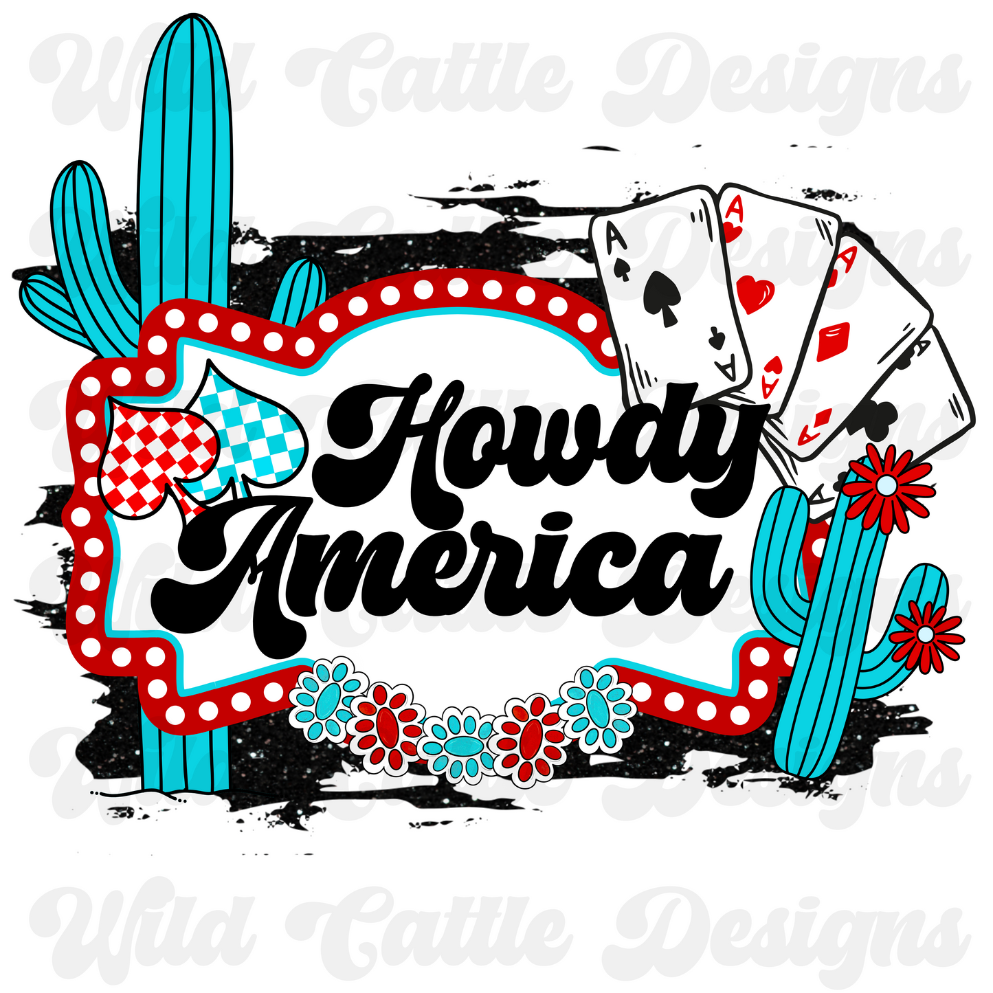 Punchy Howdy America PNG