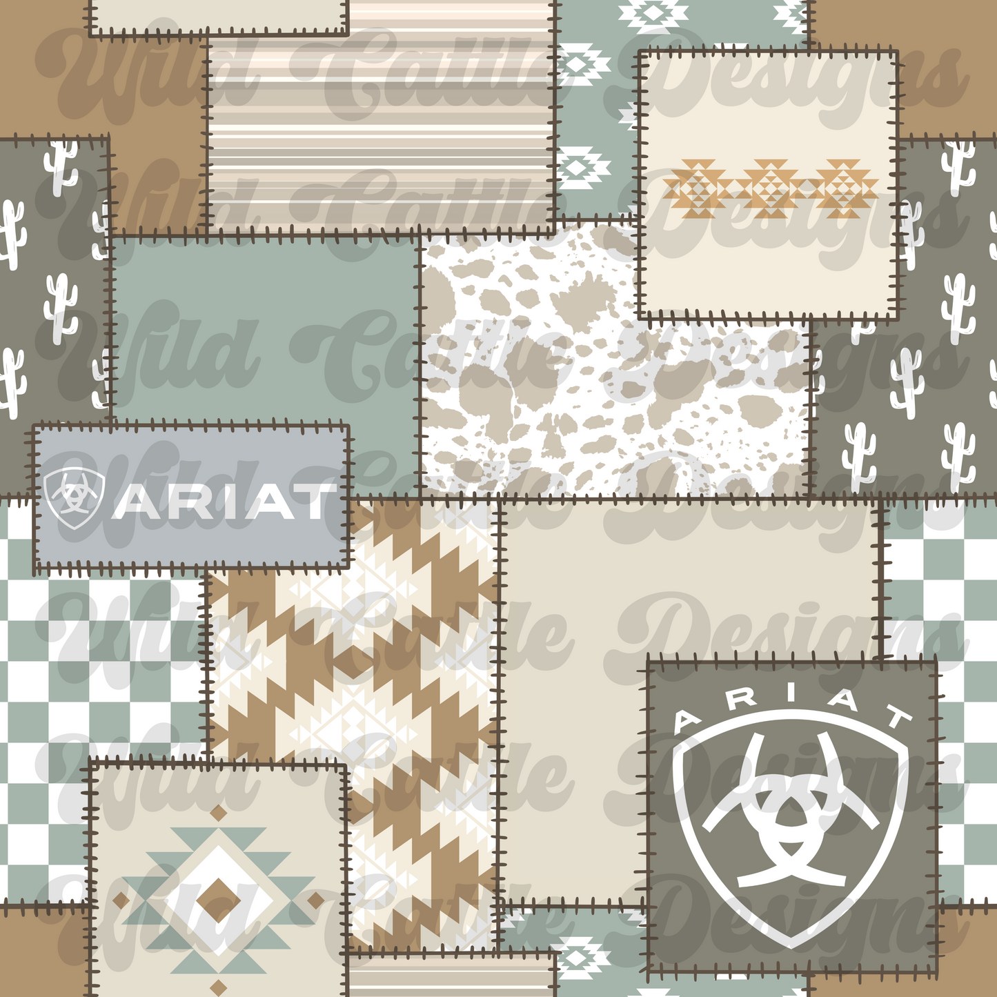 Sage Green A patchwork