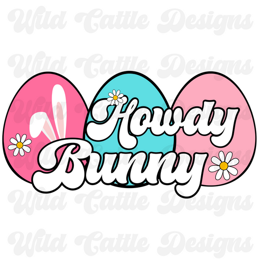 Pink Howdy Bunny PNG