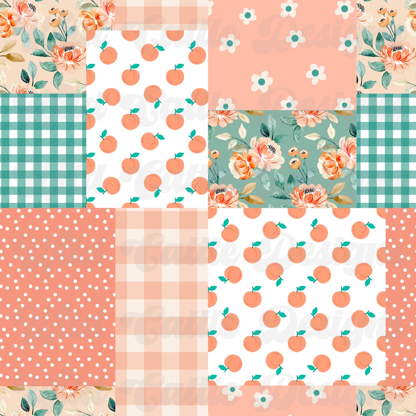 Peach Patchwork