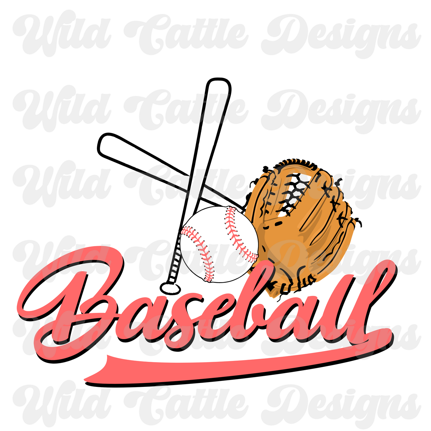 Pink Baseball PNG