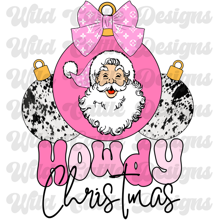 pink boujee christmas png – Wild Cattle Designs