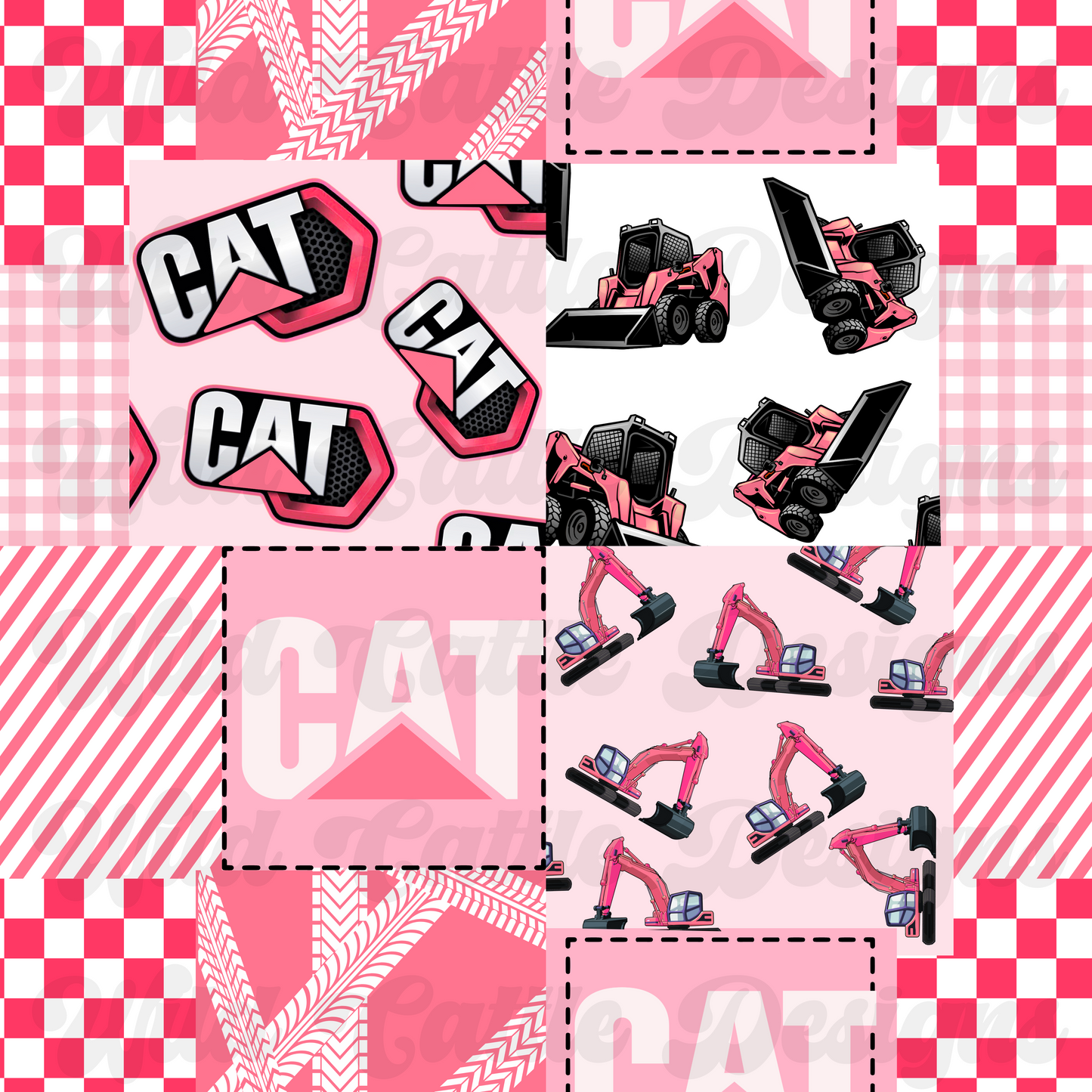 Pink Cat Patchwork