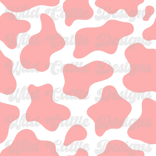 Pink Cow Print Seamless