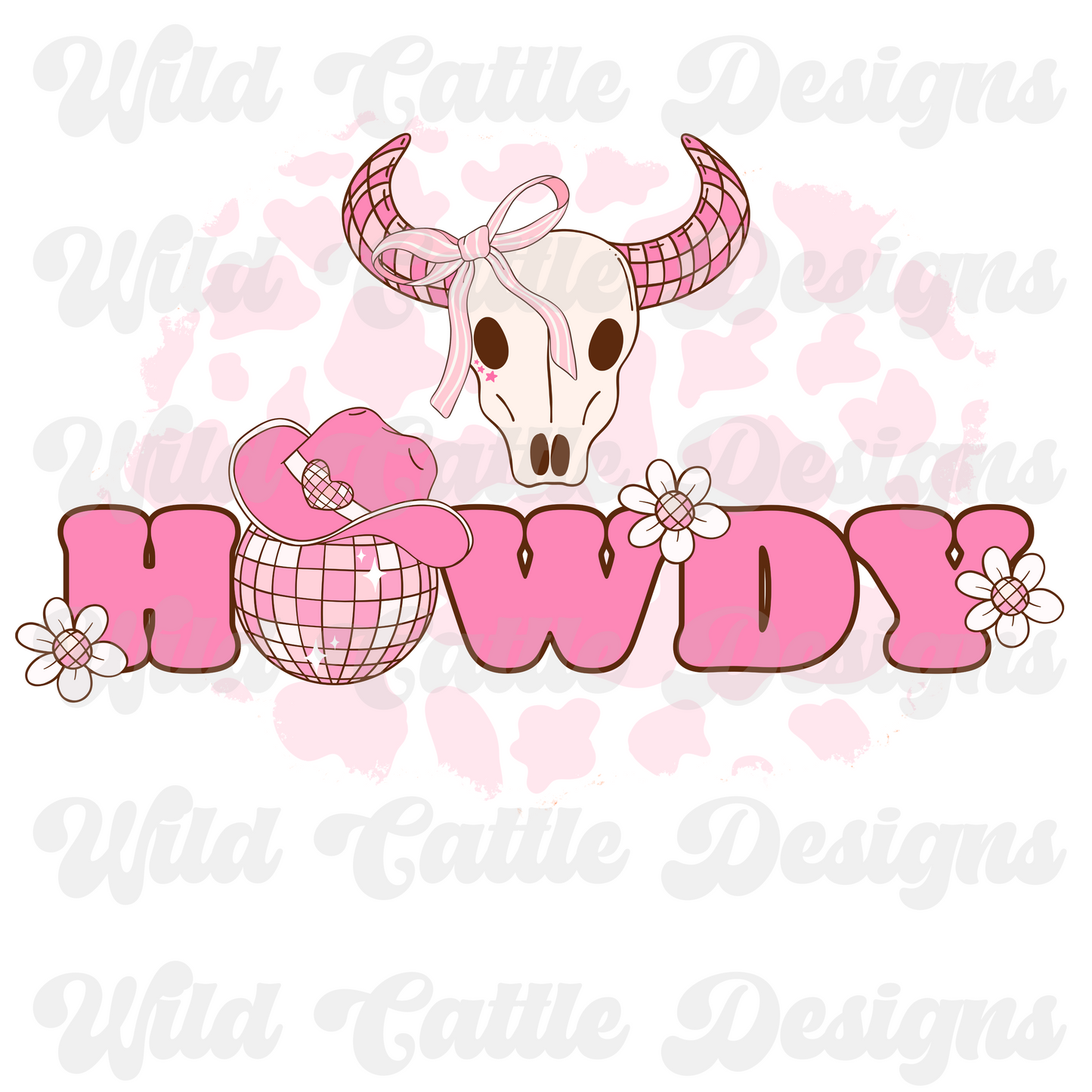 Pink Disco Howdy PNG