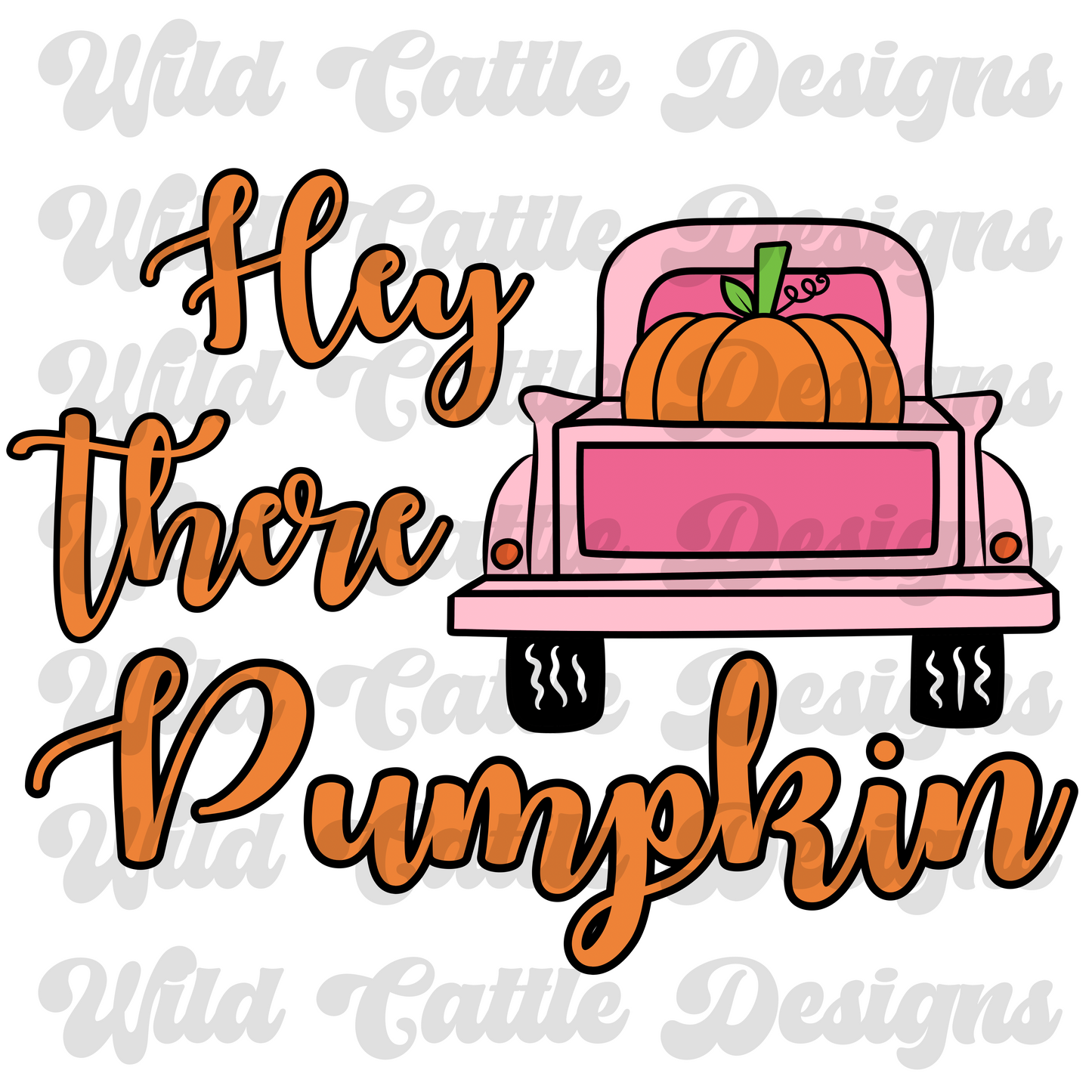 pink hey there pumpkin png