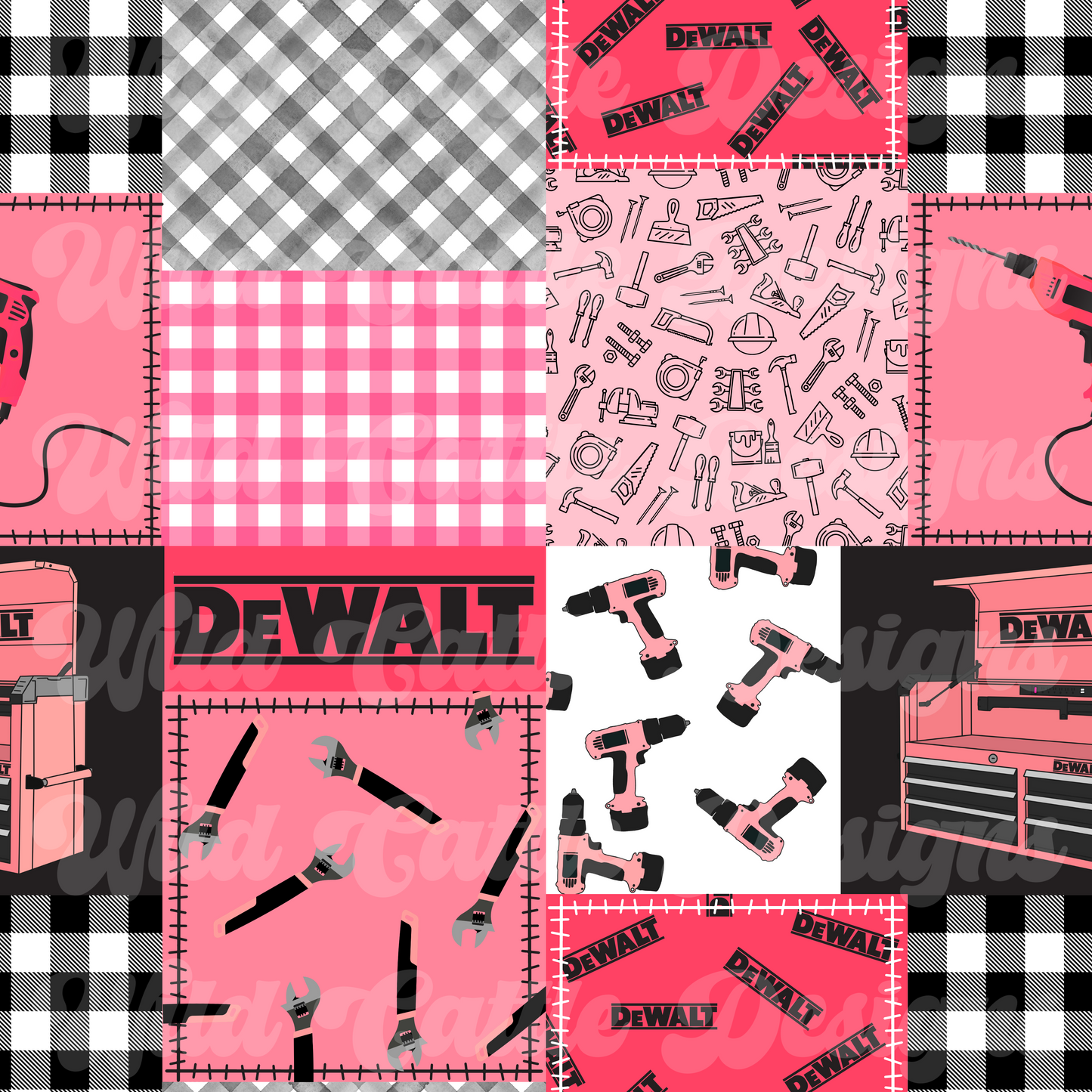 Pink Tools Patchwork