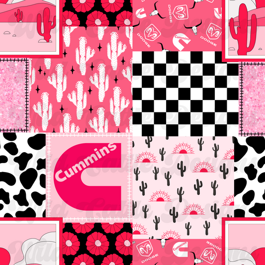 Comings Pink Patchwork