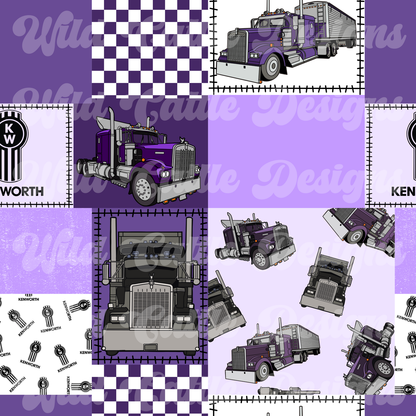 Purple KW Patchwork