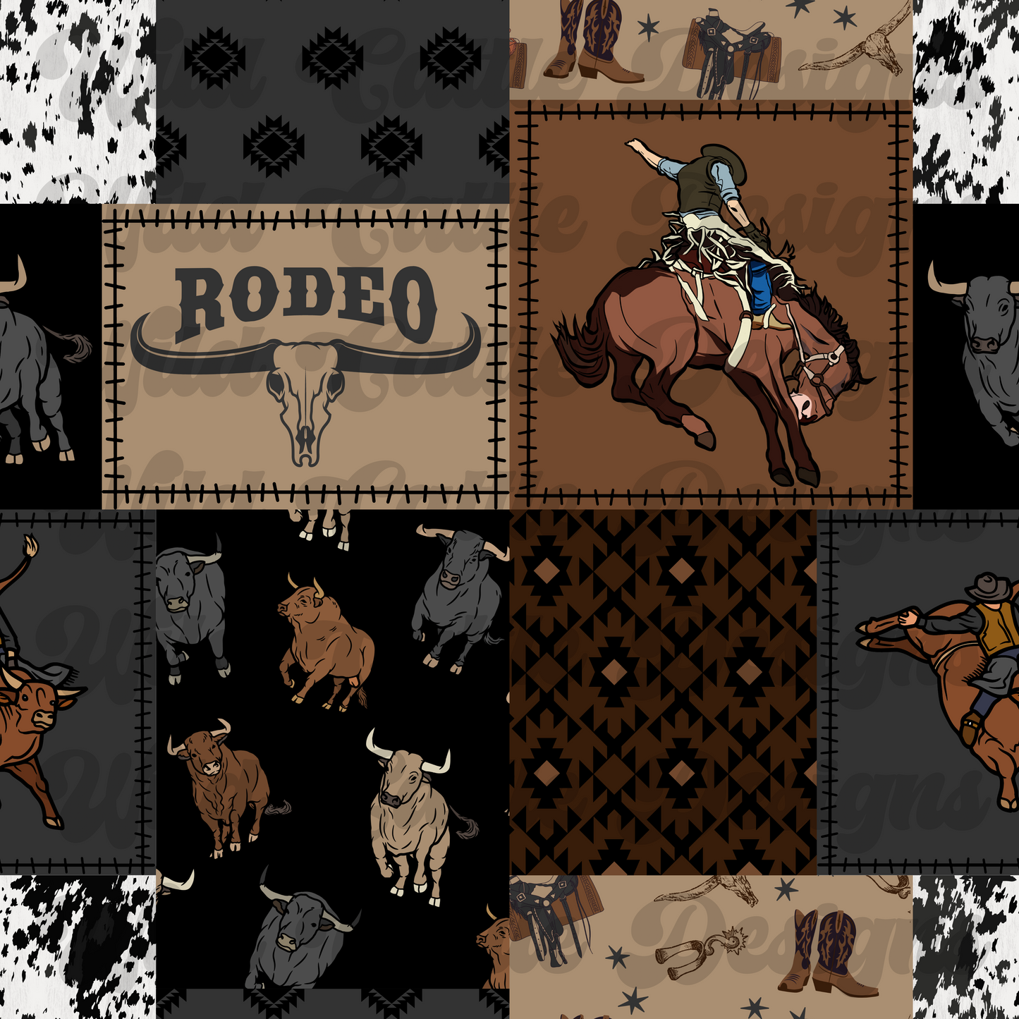 Rodeo Cowboy Patchwork