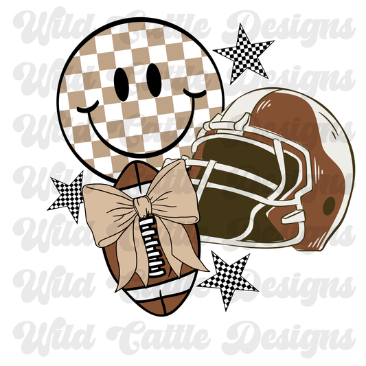 Sad beige girly football png