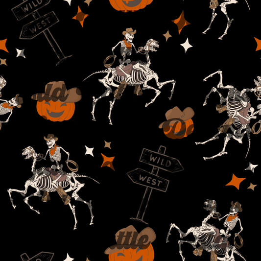 Spooky Cowboy Seamless