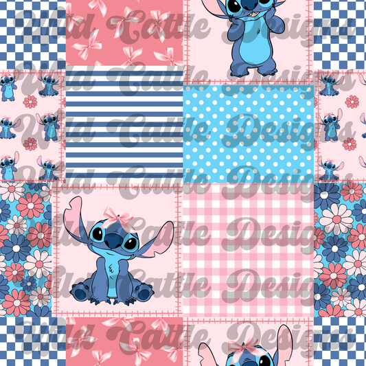 Stitch girly patchwork