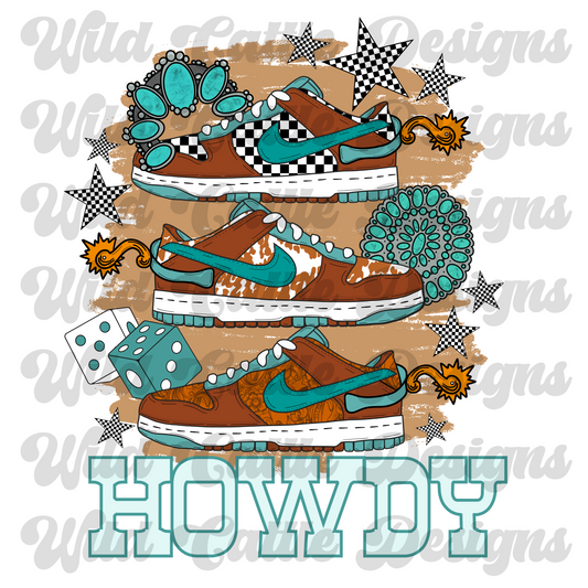 tan howdy western kicks png